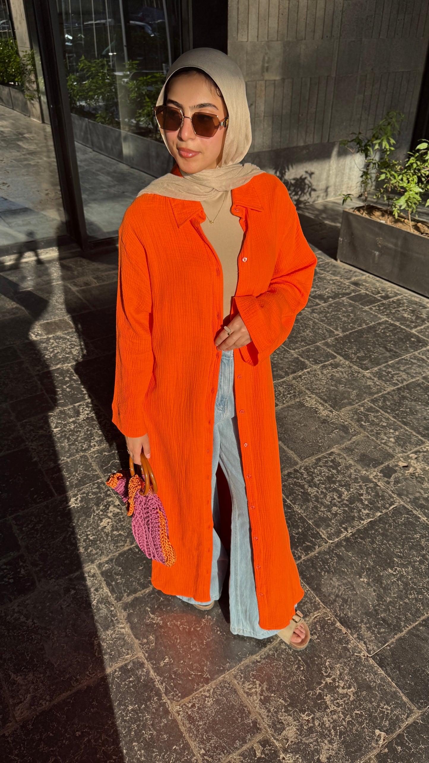 Breezy long shirt
(Hot Orange)