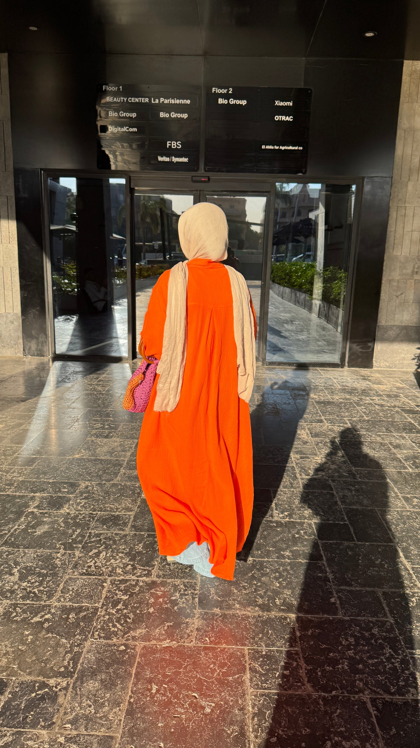 Breezy long shirt 
(Hot Orange)