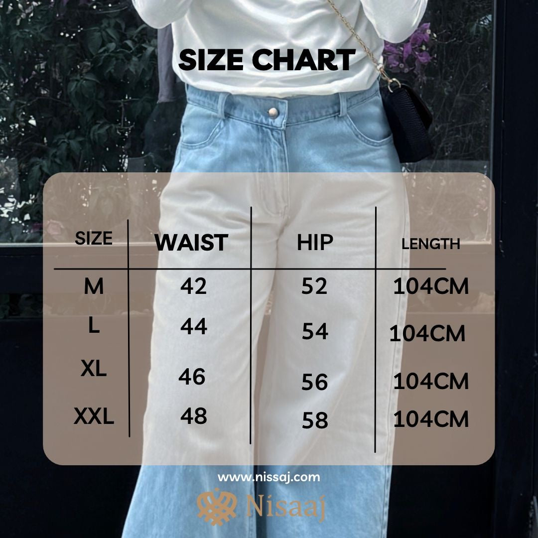 Denim wide leg